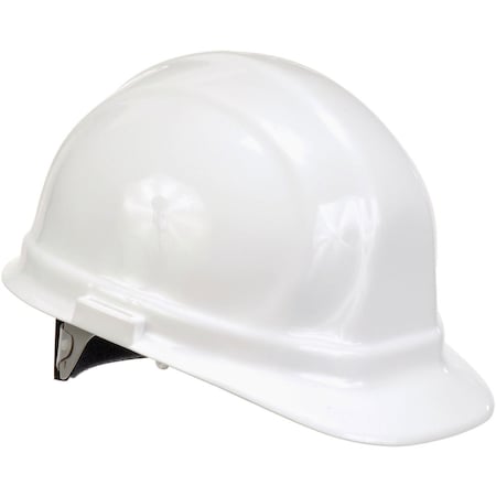 Erb Safety ERBOmega II Hard Hat, 6-Point Ratchet Suspension, White,  19951